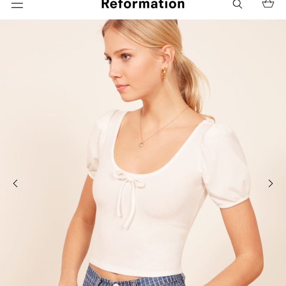 REFORMATION NWT Sicily knit top